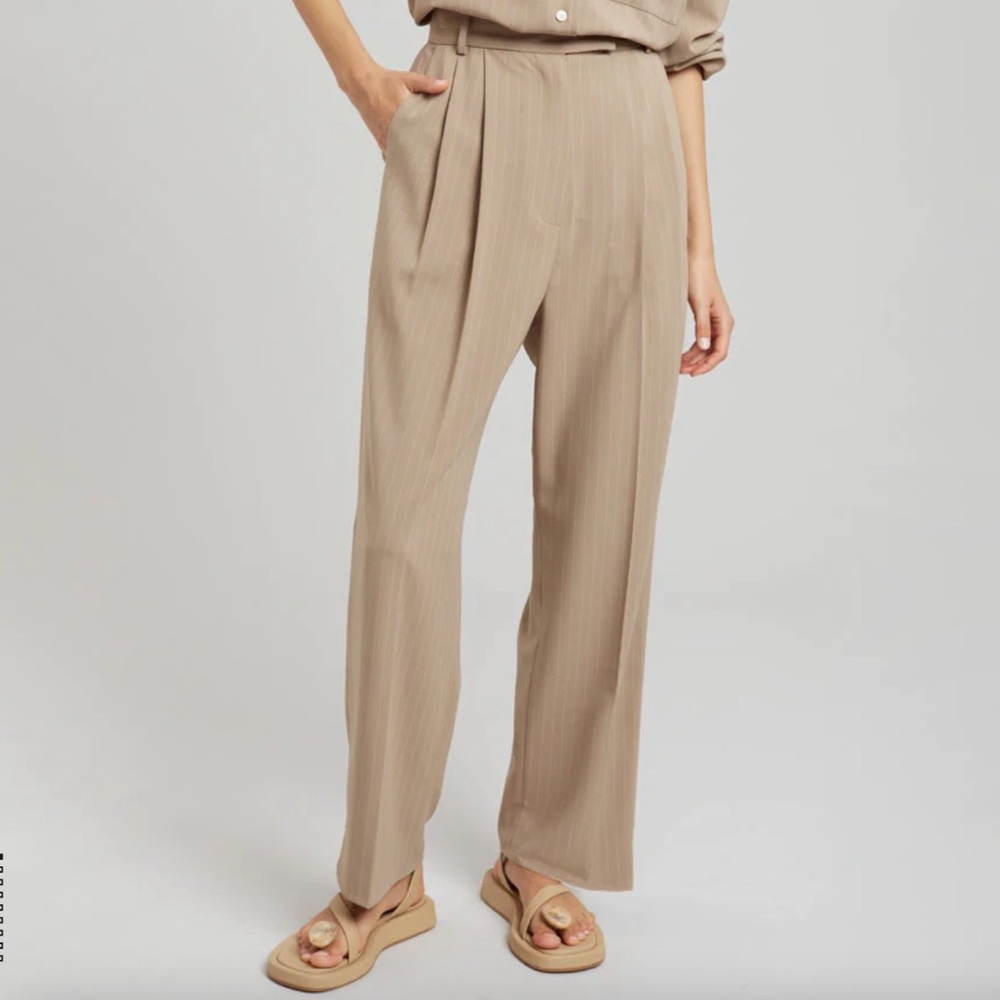 The Frankie shop bea fluid pinstripe trousers